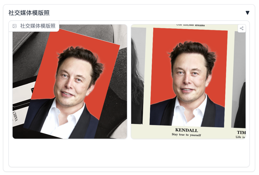 证件照排版效果